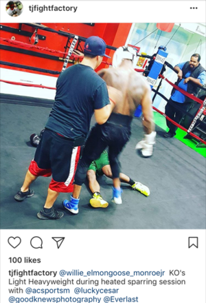 MONROE JR KO’ing LIGHT-HEAVYWEIGHTS IN SAUNDERS TRAINING CAMP?
