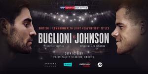 Buglioni vs Johnson for British/Commonwealth on October 28th in Cardiff