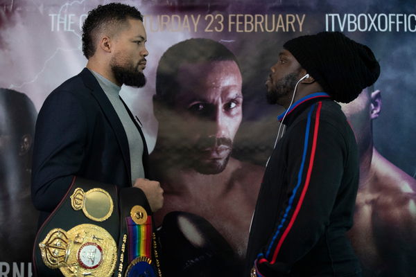Bermane Stiverne and Joe Joyce separated at press conference