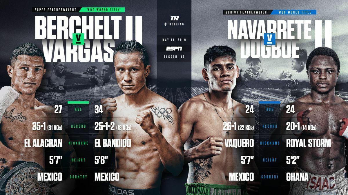 Miguel Berchelt vs Francisco Vargas 2 & Emanuel Navarrete vs Isaac Dogboe 2 fight time, date, TV channel, undercard and venue