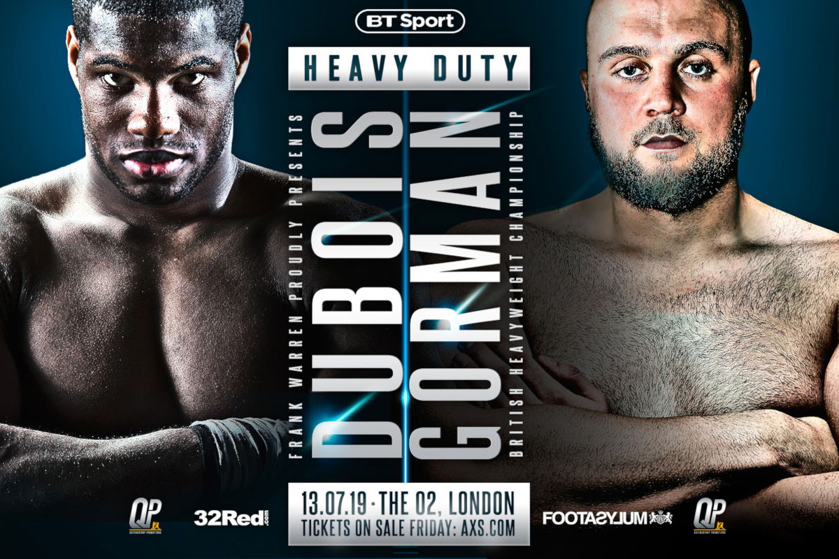 Daniel Dubois vs Nathan Gorman confirmed – ‘I would have fought Joe Joyce,’ says Dubois
