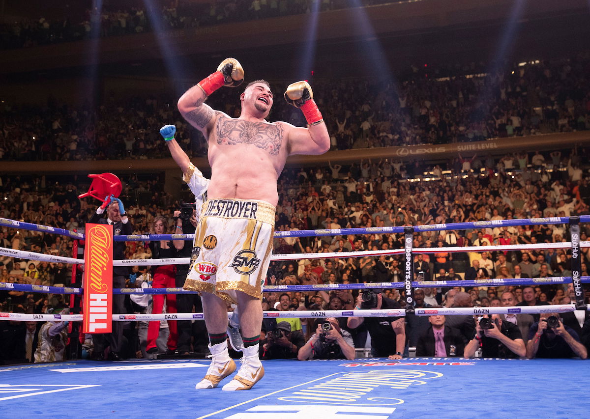 Andy Ruiz Jr by Mark Robinson/Matchroom Boxing