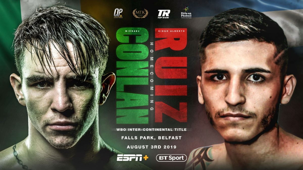 Michael Conlan next fight now WBC regional champ Diego Alberto Ruiz