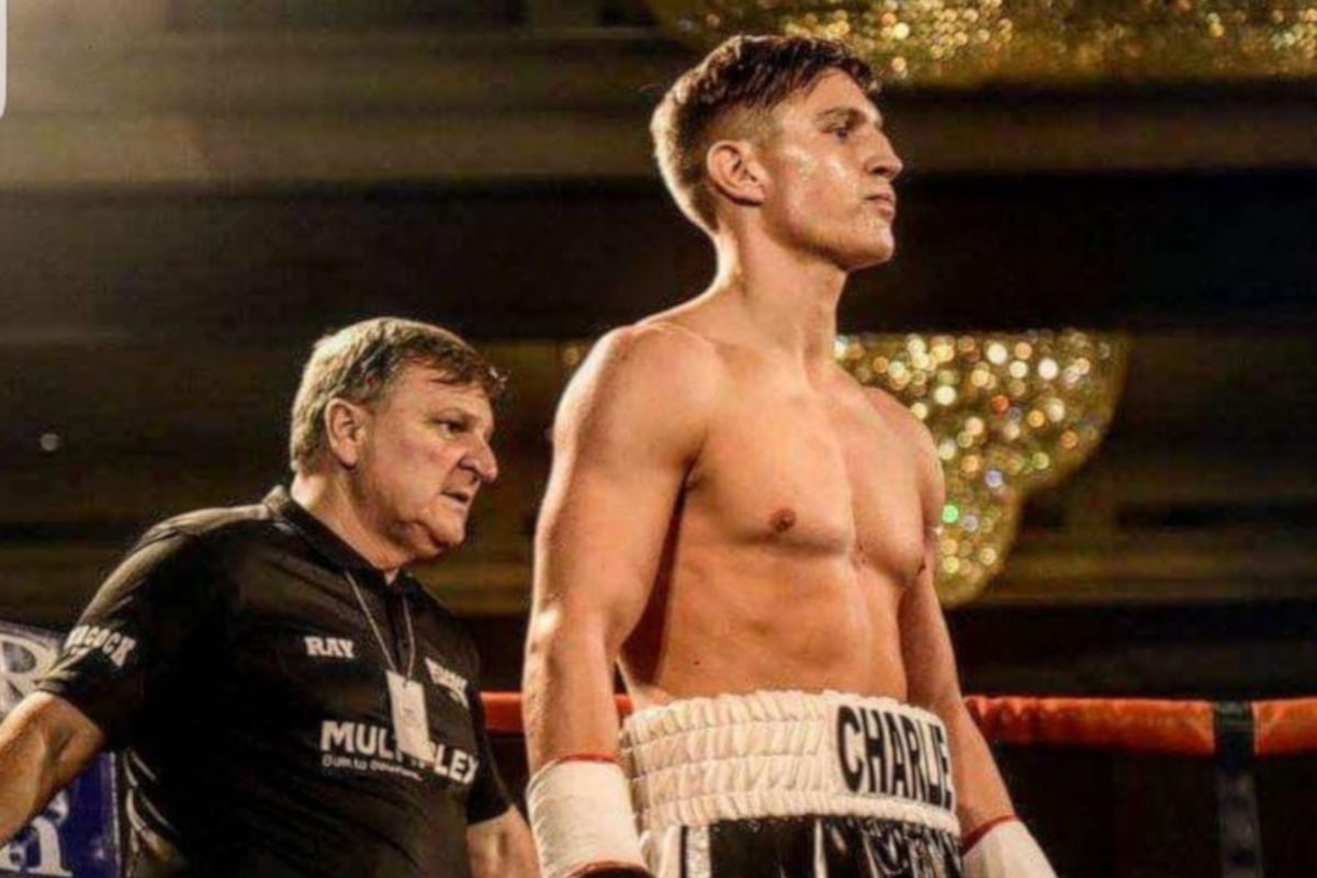 Charlie Wynn with trainer Ray Bull