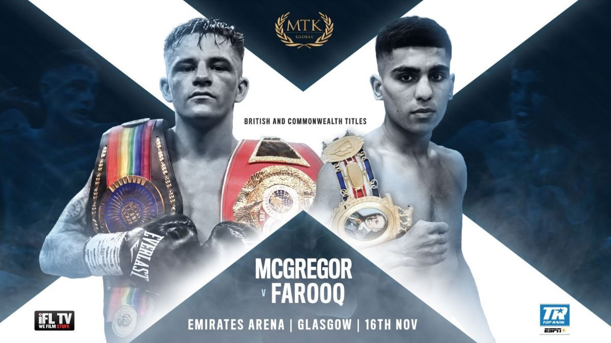 Lee McGregor vs Kash Farooq Battle of Scotland confirmed by MTK Global