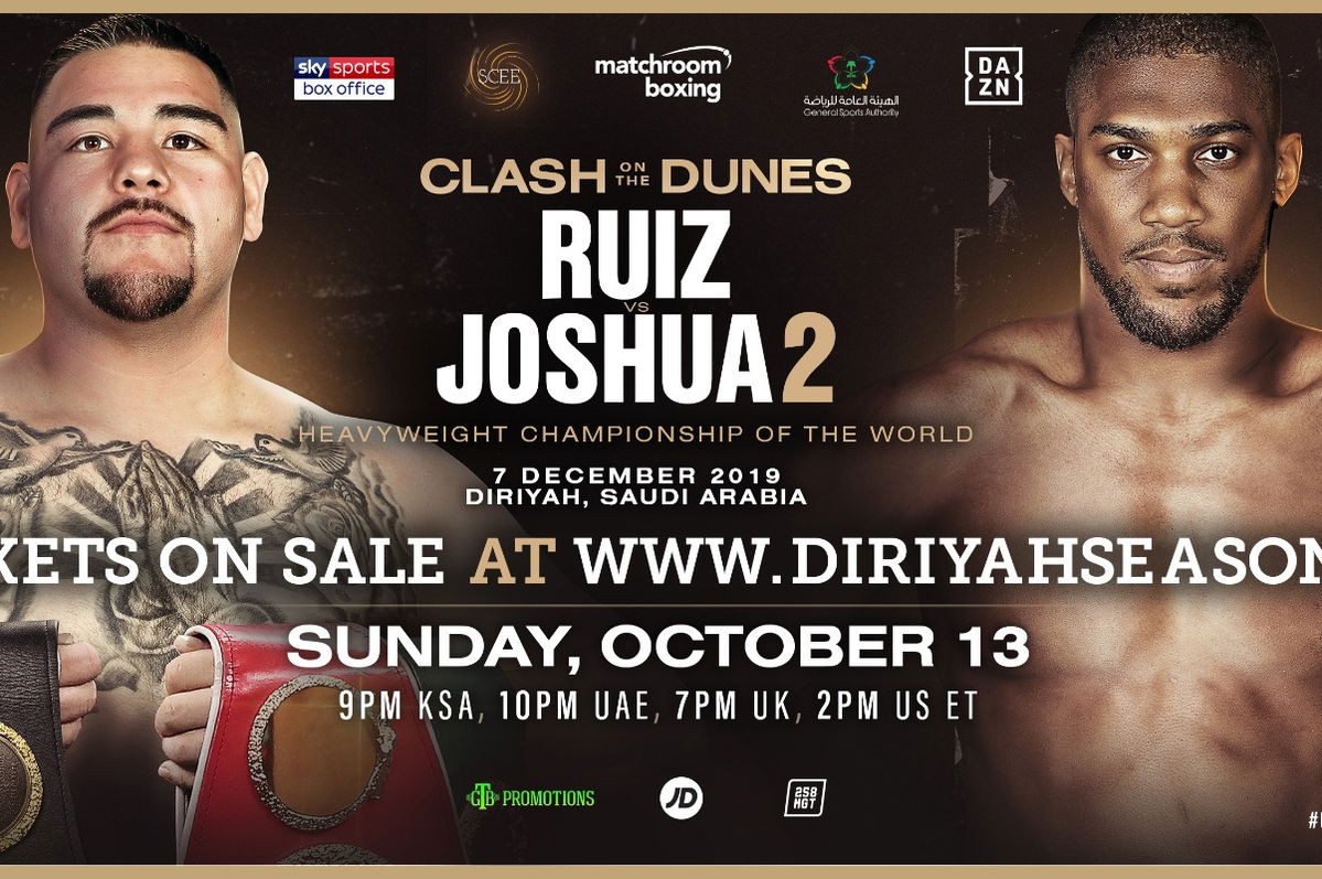 Andy Ruiz vs Anthony Joshua 2 tickets on sale – full details