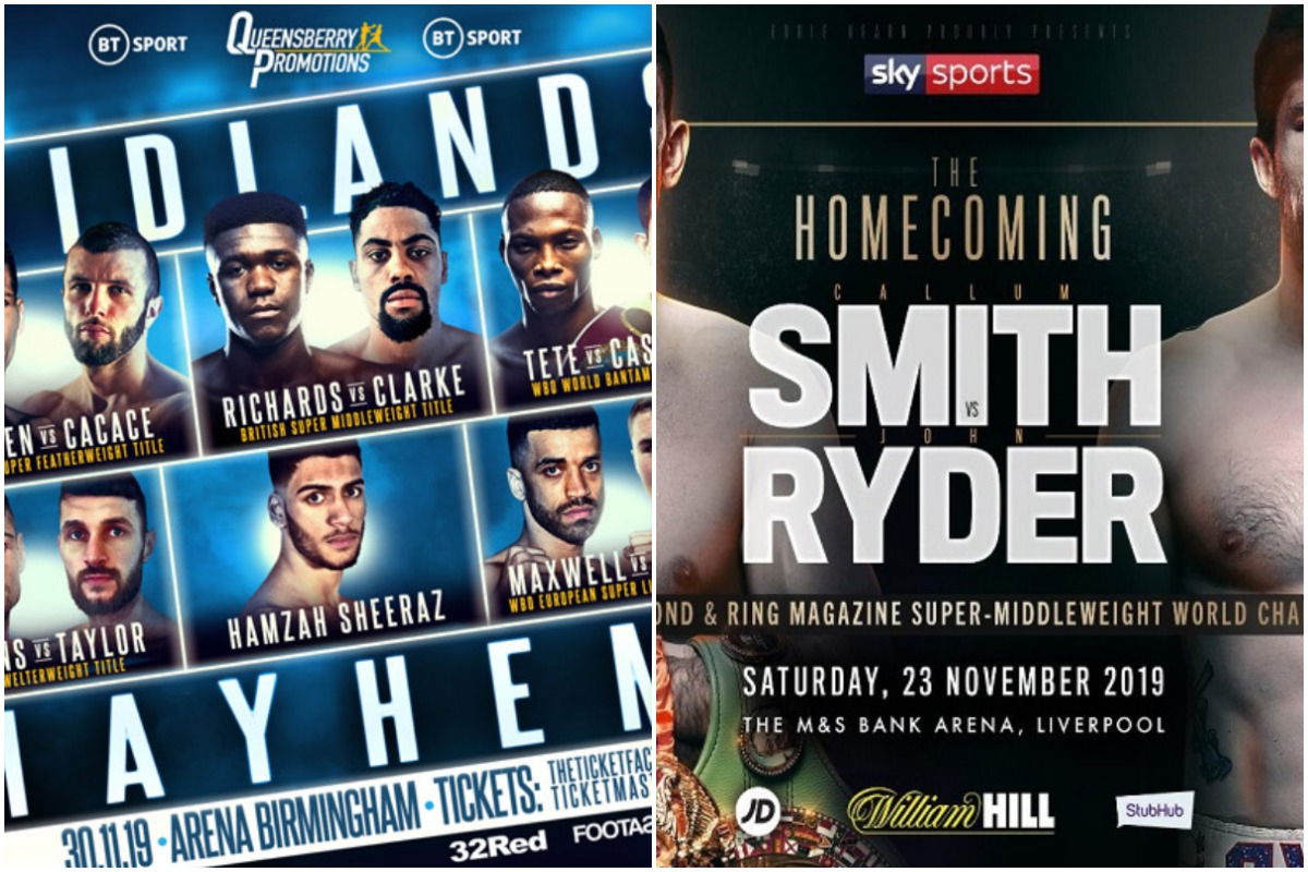 Matchroom Boxing Smith vs Ryder show & Frank Warren Midlands Mayhem: Who wins November?
