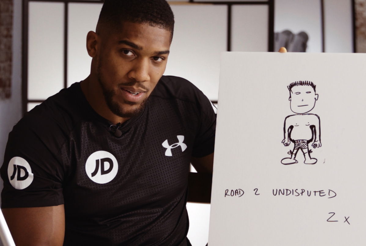Anthony Joshua sketches Andy Ruiz Jr and it’s not flattering