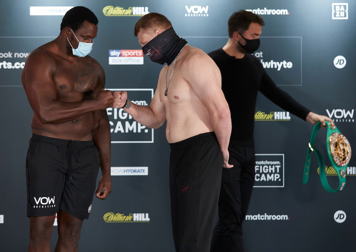 Dillian Whyte vs Alexander Povetkin weights, TV channel, running order & undercard