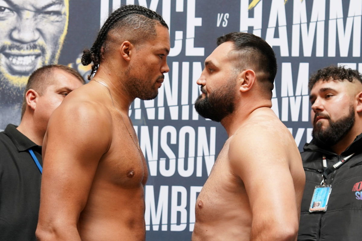 Joe Joyce vs Christian Hammer weights, running order, TV channel & undercard