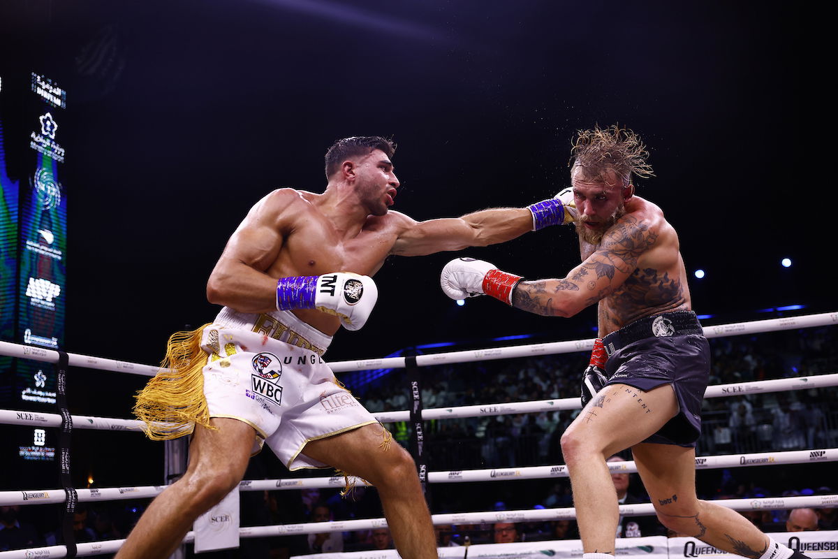 Tommy Fury gets off canvas to beat Jake Paul but no losers