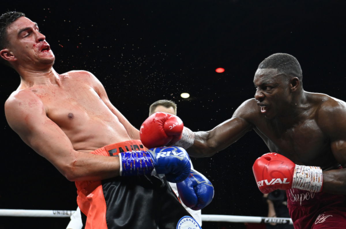 Dan Azeez wins European title in Paris, Takam batters Yoka