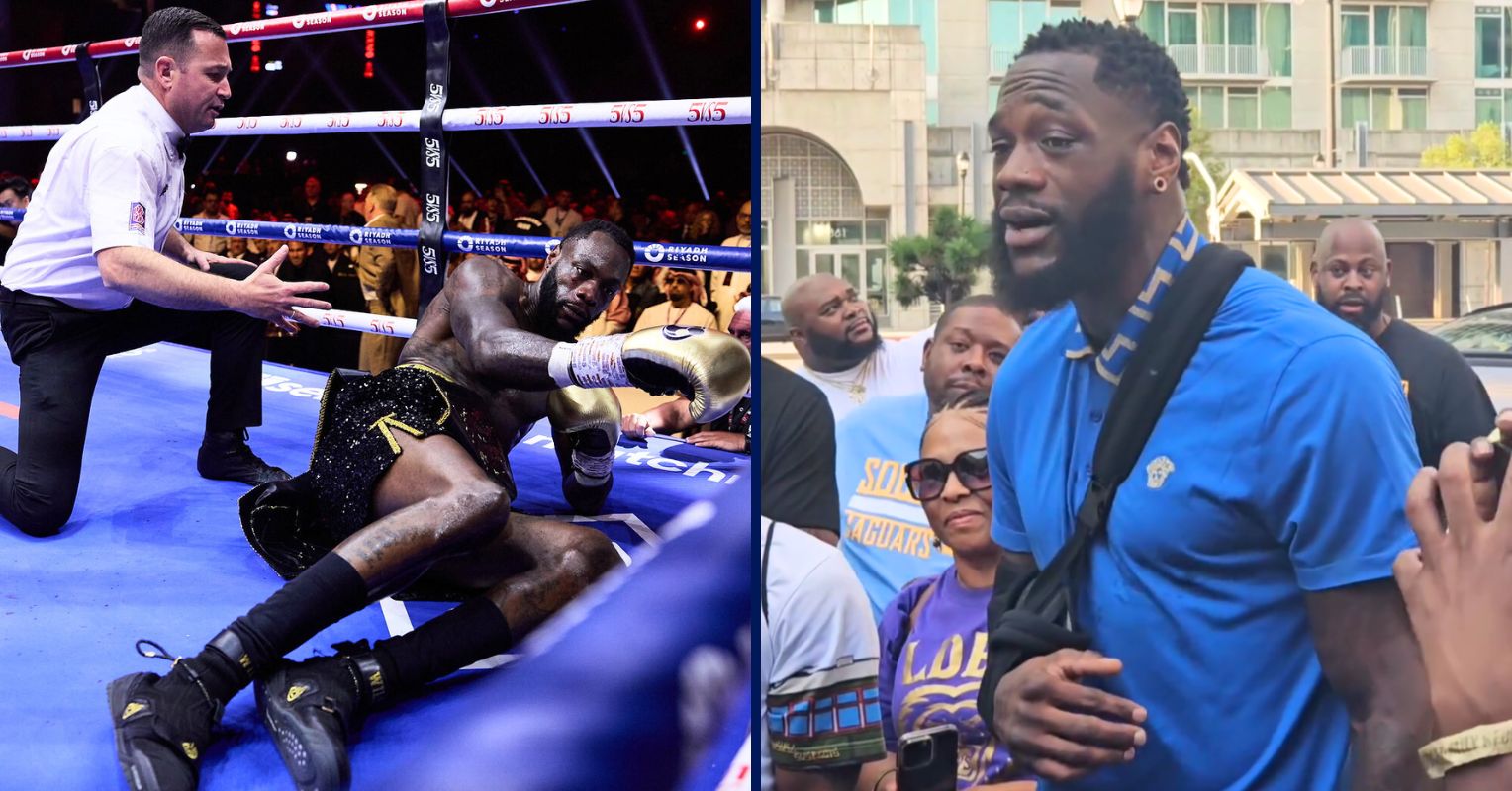 Deontay Wilder Reveals Injury After Loss To Zhilei Zhang: “You Can’t Give Up”