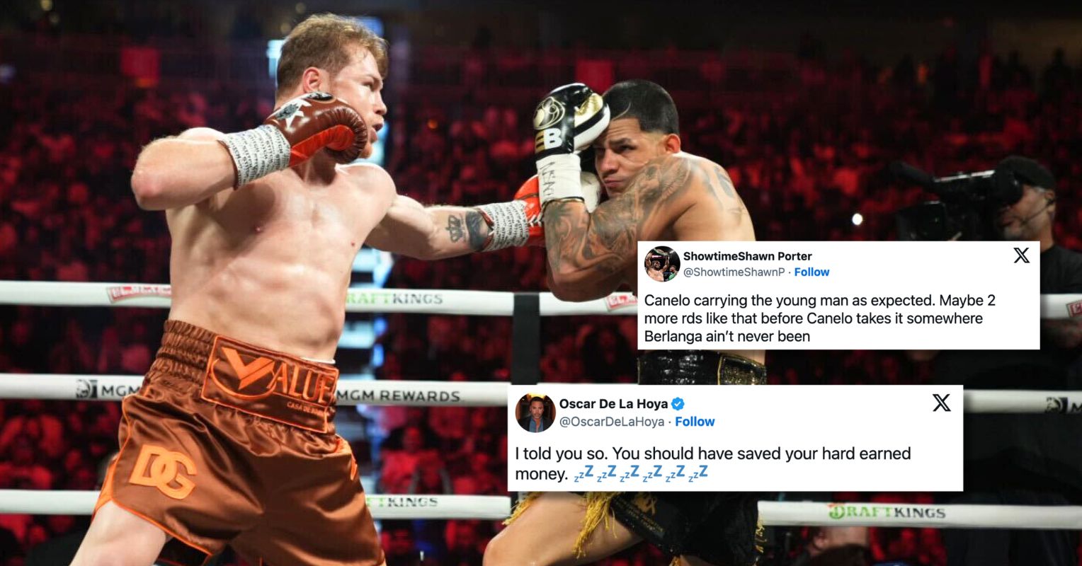 Fighters React To Canelo’s Dominant Win Against Edger Berlanga: “Terence Crawford Beats Him”