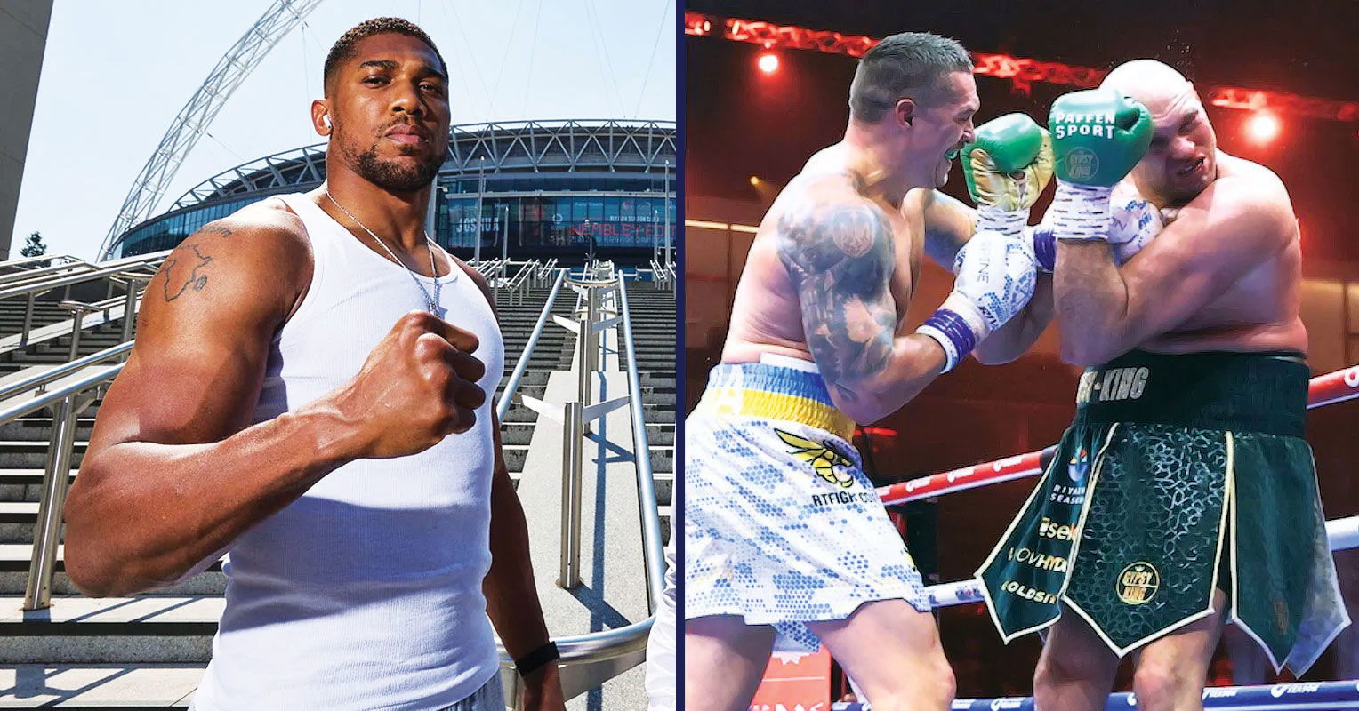 Anthony Joshua, Tyson Fury and Oleksandr Usyk