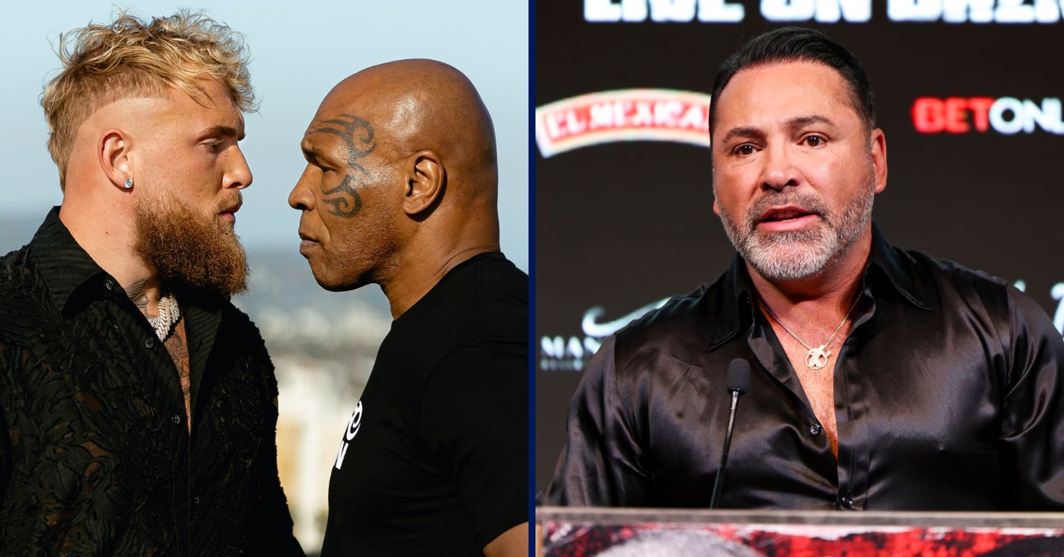 Oscar De La Hoya Delivers Final Jake Paul vs Mike Tyson Prediction: “He’s Looking Like A Beast”