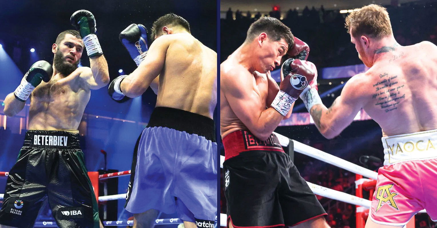Dmitry Bivol, Canelo Alvarez and Artur Beterbiev