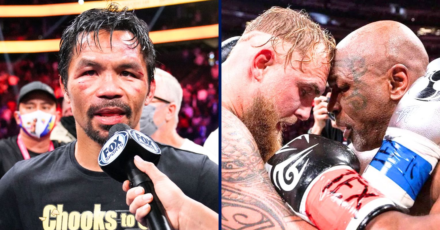 Mike Tyson, Jake Paul and Manny Pacquiao