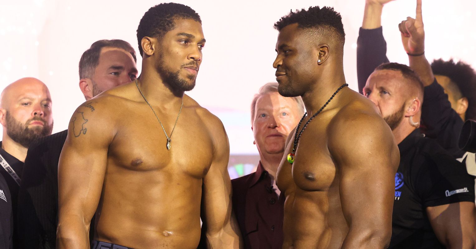Anthony Joshua and Francis Ngannou