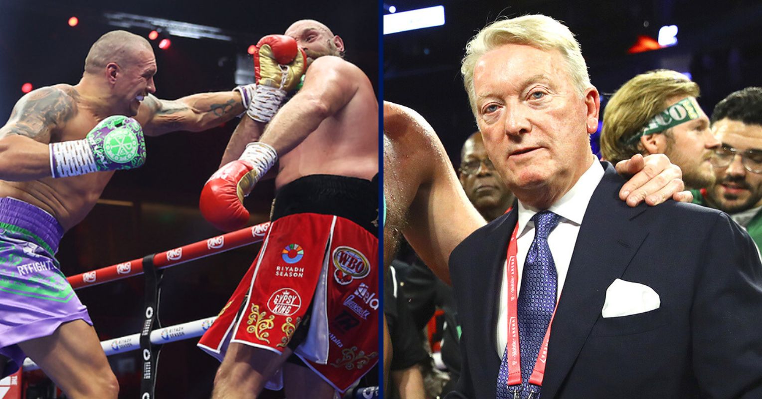 Frank Warren Changes His Tyson Fury vs Oleksandr Usyk Rematch Score After Rewatching The Fight